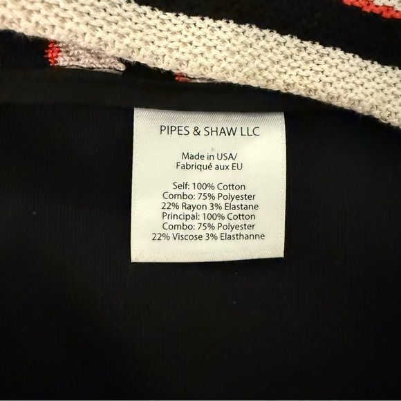 Veronica Beard Black White Knit Mini Skirt with Red Highlights Size 8 - Picture 9 of 10